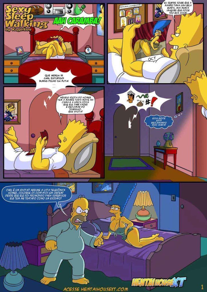 A Sonambula Gostosa Os Simpsons Hentai Incesto Hentai Foda
