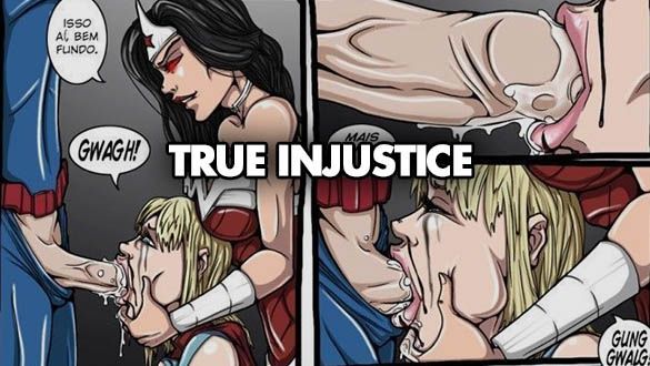 True injustice - Supergirl estuprada pelos amigos de trabalho - Quadrinhos Porno