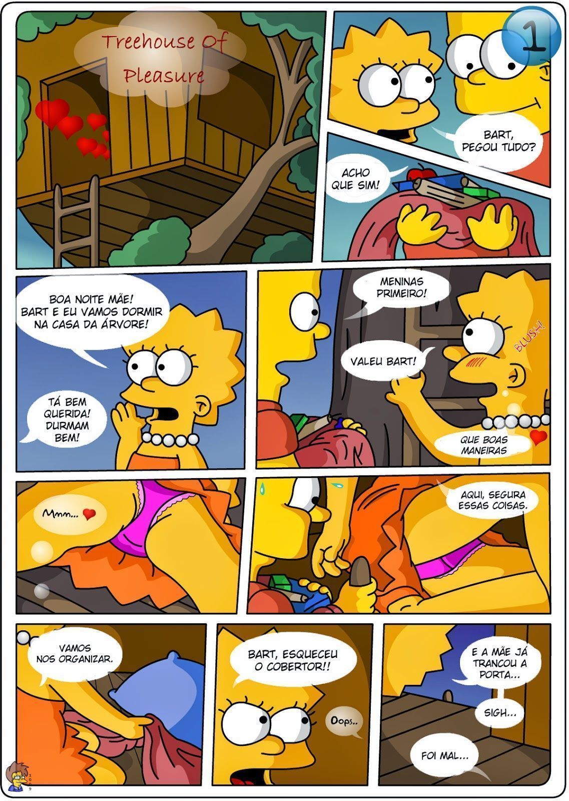 Os Simpsons Hentai - A casa na árvore - Incesto