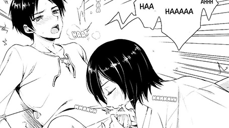 Eren e Mikasa fazendo sexo